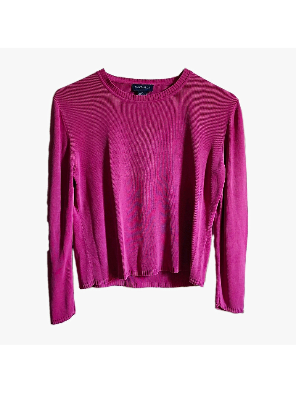 Vintage Ann Taylor Womens Pink 100% Silk  Size M